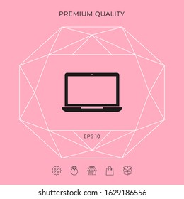 Laptop symbol Icon. Graphic elements for your design