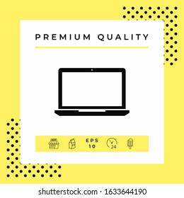 Laptop symbol Icon. Graphic elements for your design
