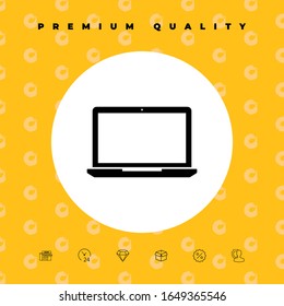 Laptop symbol Icon. Graphic elements for your design