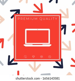 Laptop symbol Icon. Graphic elements for your design