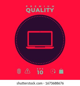 Laptop symbol Icon. Graphic elements for your design