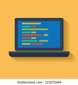 Laptop symbol,clean vector