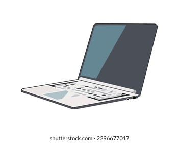 portátil simboliza la tecnología inalámbrica y el icono de comunicación