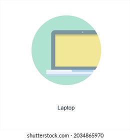 Laptop or System Icon Concept