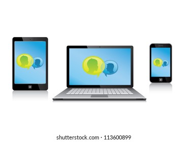 Laptop, Tablet & Phone display