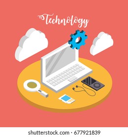 laptop technology with data services connect