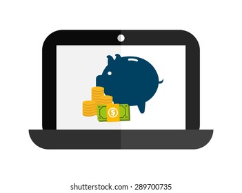 laptop technology design, vector illustration eps10 graphic 