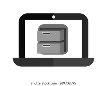 laptop technology design, vector illustration eps10 graphic 