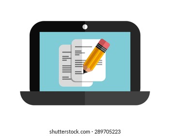 laptop technology design, vector illustration eps10 graphic 