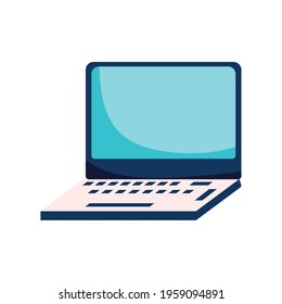 laptop technology device isolated icon