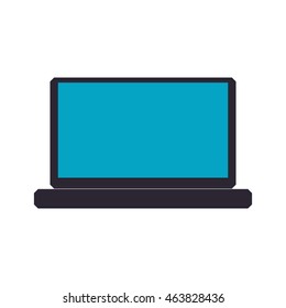 Laptop technology gadget icon. Isolated and flat illustration. Vector graphic