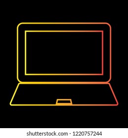 laptop technology icon