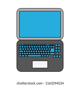 Laptop technology isolated