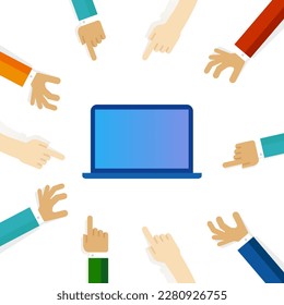 Tecnología para portátiles Equipo electrónico de trabajo de comunicaciones modernas