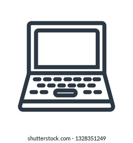 laptop Technology Modern minimal flat vector symbol icon