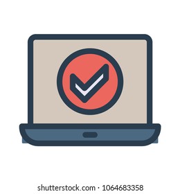 laptop  tick check 