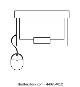 laptop topview icon , vector illustration