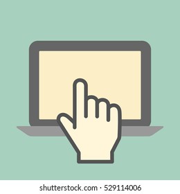Laptop touch screen concept