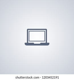 Laptop, vector best flat icon on white background , EPS 10