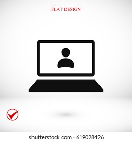laptop vector best flat icon EPS 10