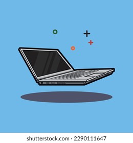 Laptop vector design for commercial use