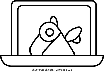 laptop vector design icon illustration