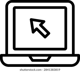 Laptop Vector Design Icon Style