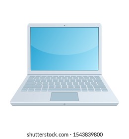 Laptop vector design illustration isolated on white background