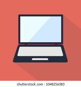laptop vector flat