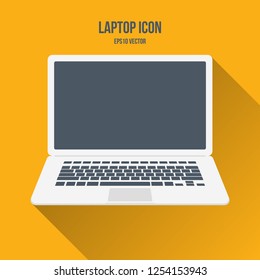 Laptop Vector. Flat icon illustration.