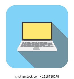 Laptop Vector. Flat icon illustration Eps10.