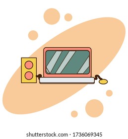 Laptop Vector. Flat icon illustration.