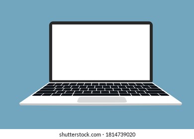 Laptop Vector. Flat icon illustration.