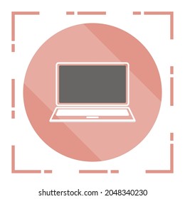 Laptop Vector. Flat icon illustration.