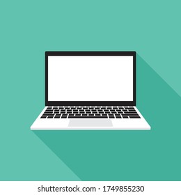 laptop vector Flat icon sign