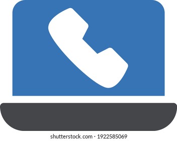laptop vector glyph colour icon