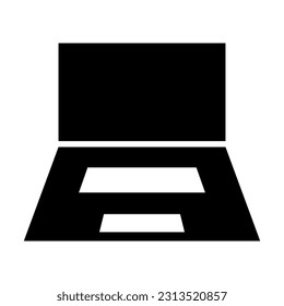 Icono De Glifo Vector De Portátiles Para Uso Personal Y Comercial.
