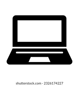 Icono De Glifo Vector De Portátiles Para Uso Personal Y Comercial.
