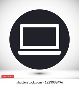 a laptop vector icon 10 eps