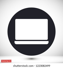 a laptop vector icon 10 eps