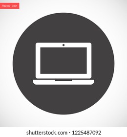 a laptop vector icon 10 eps