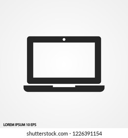 a laptop vector icon 10 eps