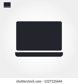a laptop vector icon 10 eps
