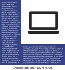 a laptop vector icon 10 eps
