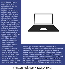 a laptop vector icon 10 eps