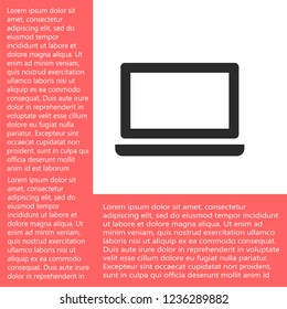 a laptop vector icon 10 eps