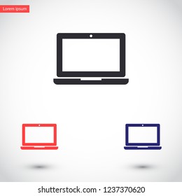 a laptop vector icon 10 eps
