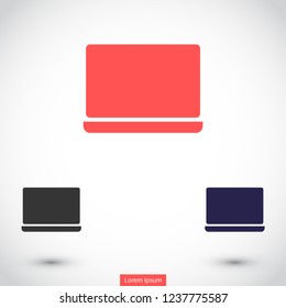 a laptop vector icon 10 eps