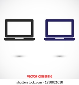 a laptop vector icon 10 eps