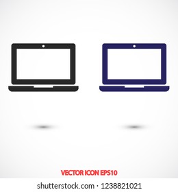 a laptop vector icon 10 eps